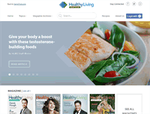 Tablet Screenshot of healthylivingmadesimple.com